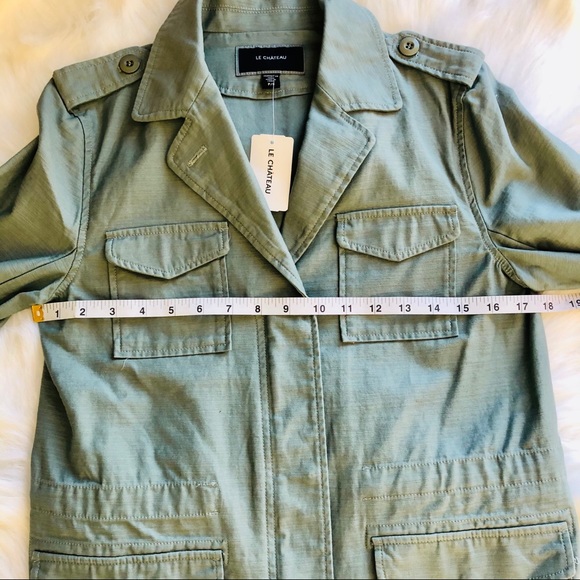 Sage Cotton Utility Jacket - Picture 11 of 12